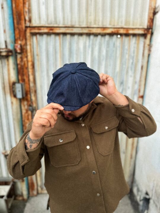 Boina Denim Old Beret Blue Jeans - Collab Raw´n Naked & The Oliver´s Co.